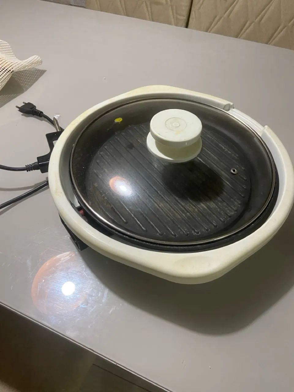 Grill Classic Panela Fun Kitchen Grelhar Assar Gratinar 110v - Foto 2