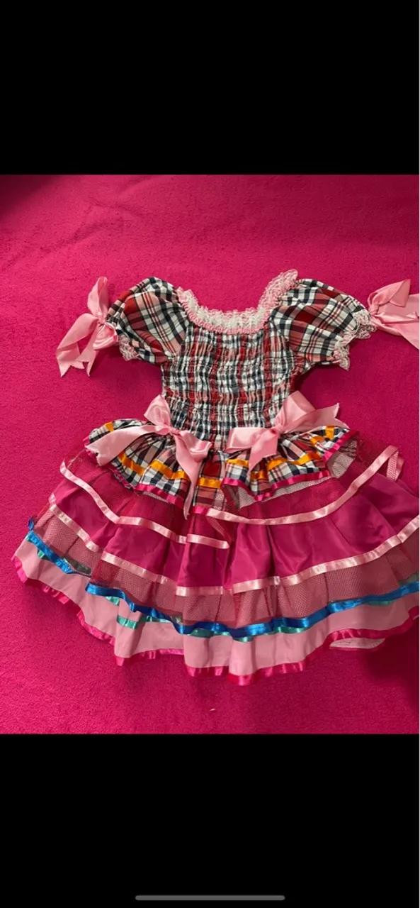 Vestido Festa Junina Infantil
