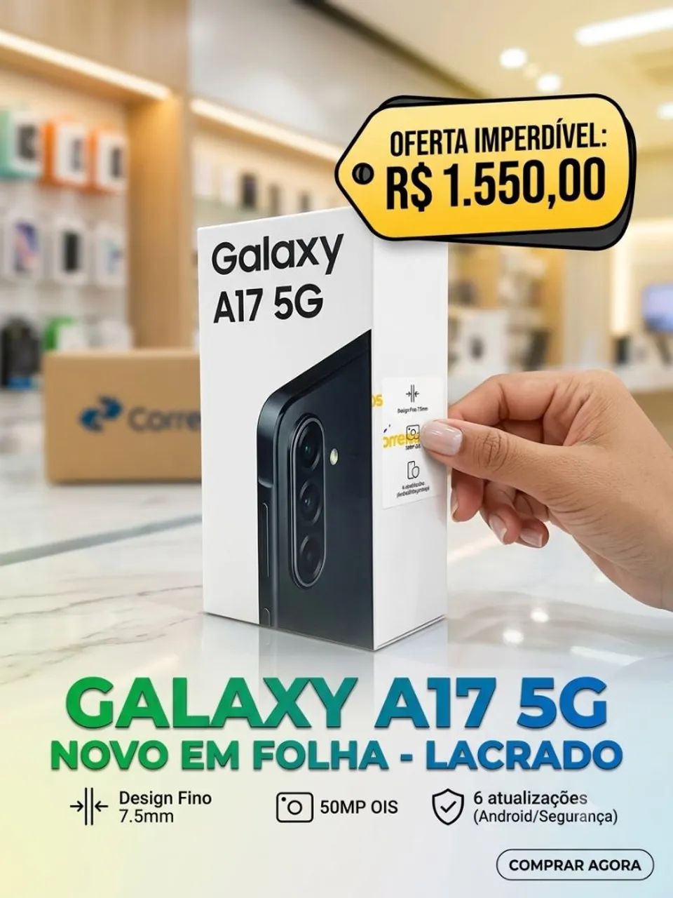 CELULAR A17 NOVO NA CAIXA  - Foto 4
