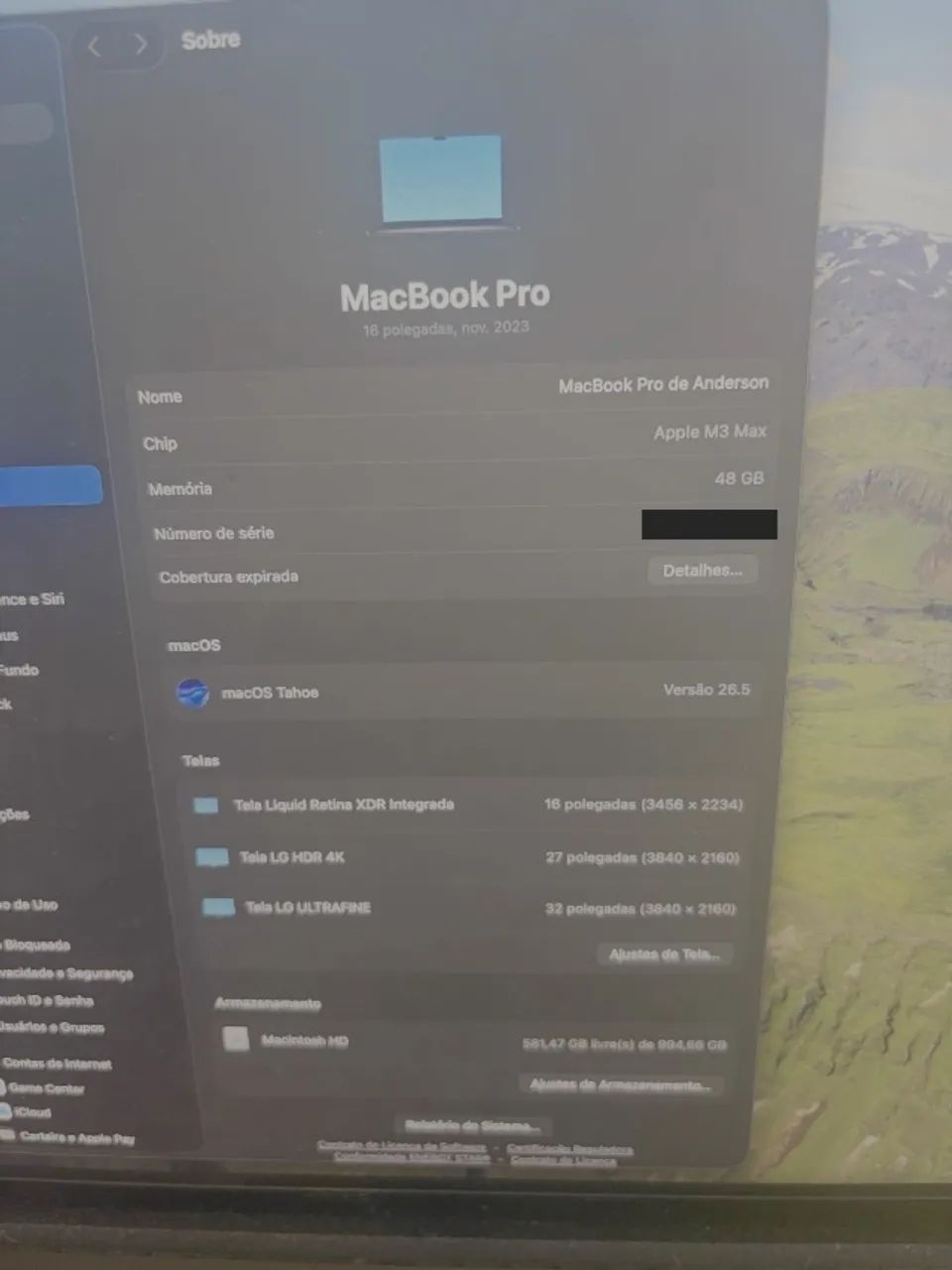 Apple Macbook Pro 16 M3 Max 48gb 1tb Preto - Foto 3