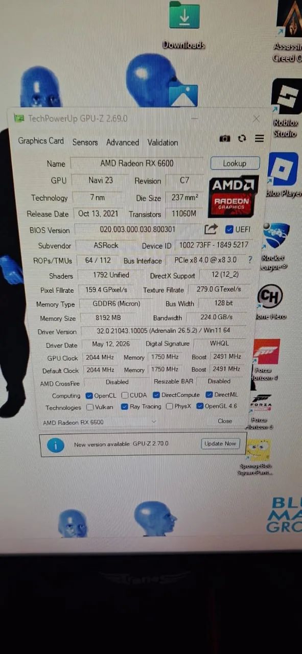 RX 6600 ASRock Challenger Ótimo estado - Foto 3