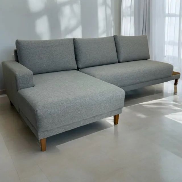 Sofá Chaise 825  2,40m Linho D33 - Produto Novo! Pronta Entrega! - Foto 3