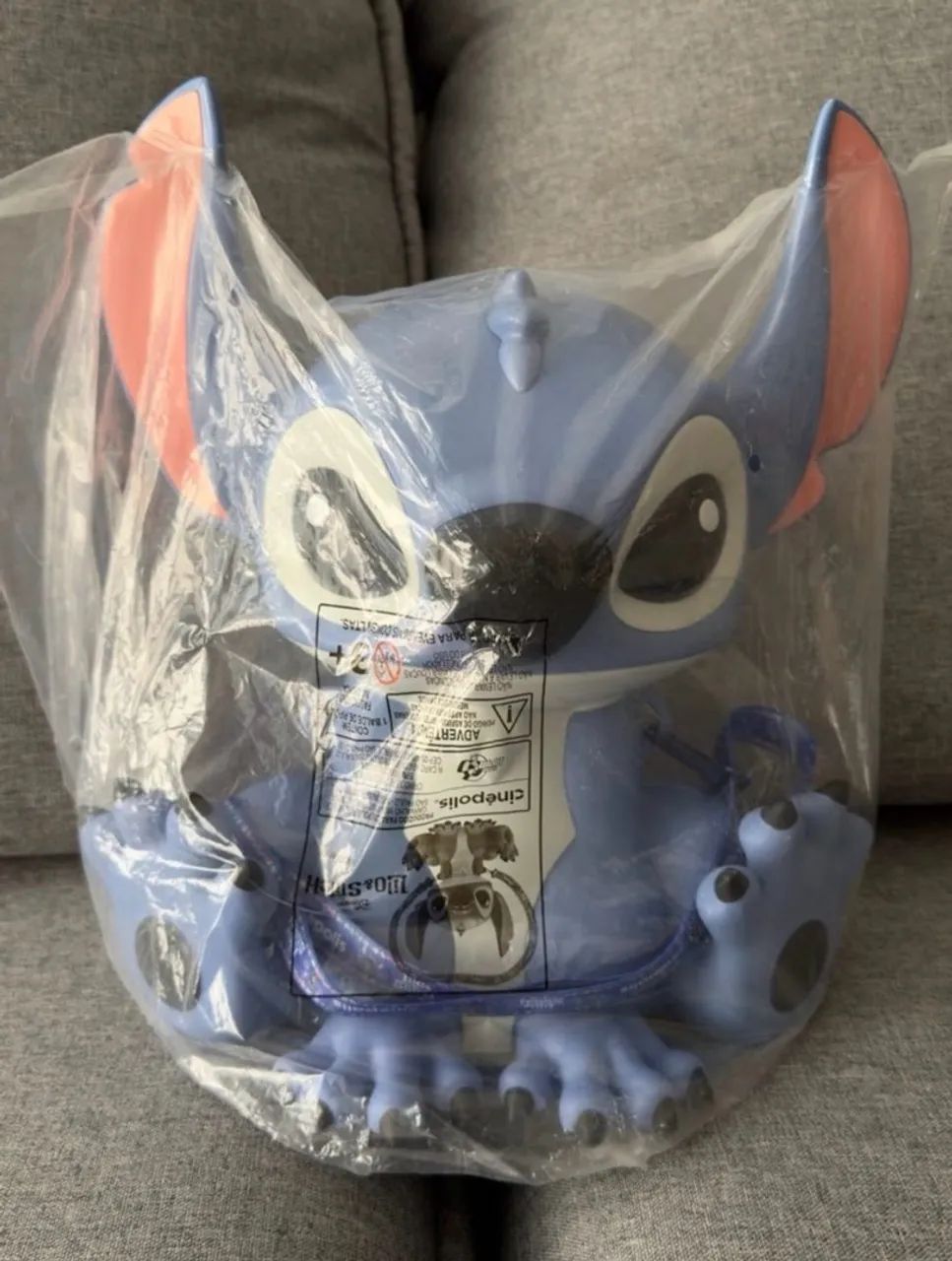 Balde de pipoca do Stitch