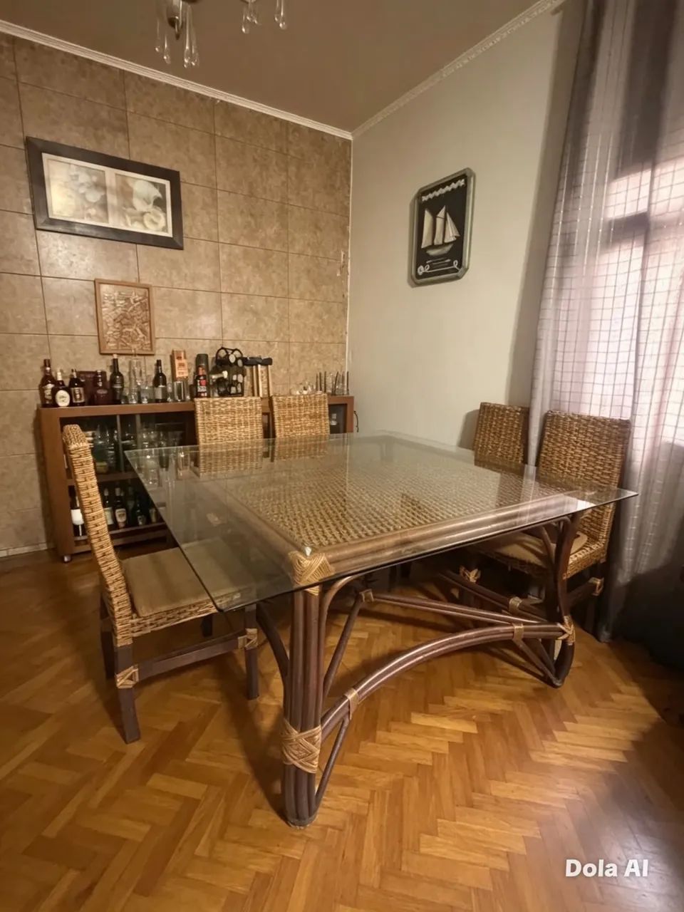 Mesa de Ratan Vime com 8 cadeiras 1,50 x 1,50  - Foto 4