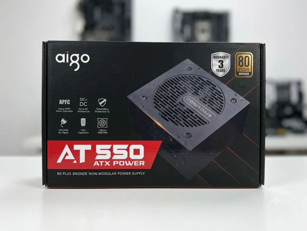 Fonte 550W Plus Bronze Lacrada