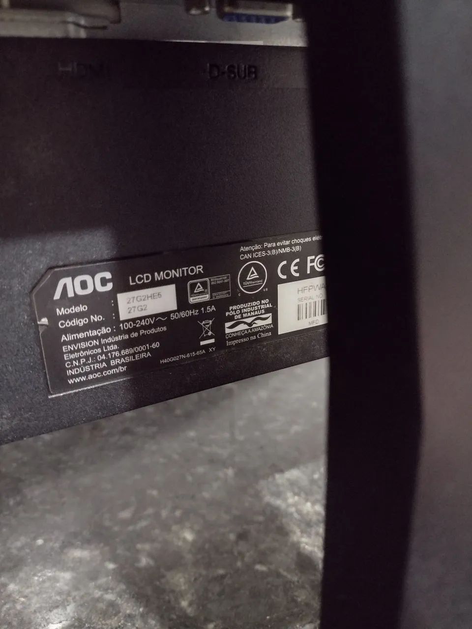 Monitor AOC sniper 27 polegadas  - Foto 5