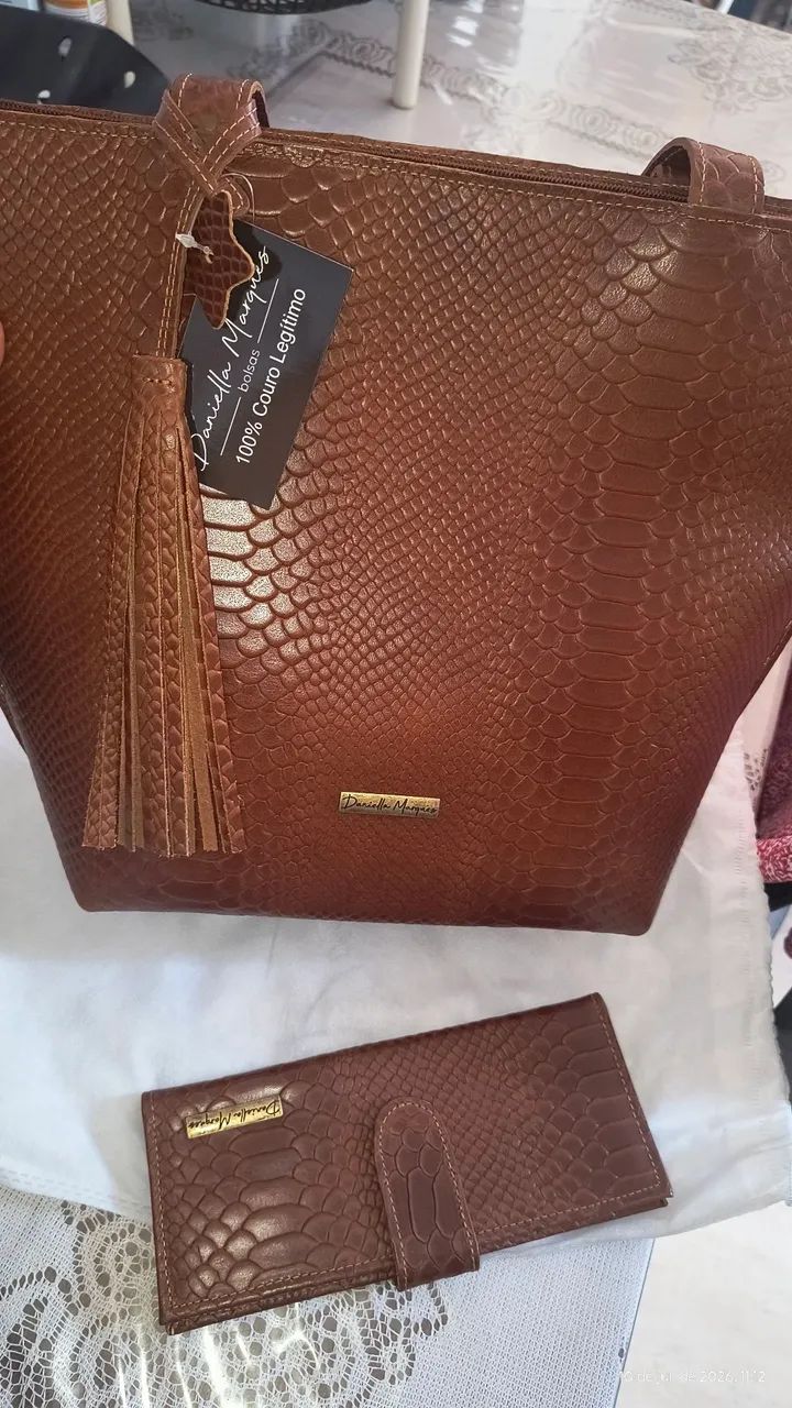 Bolsa de couro. - Foto 2