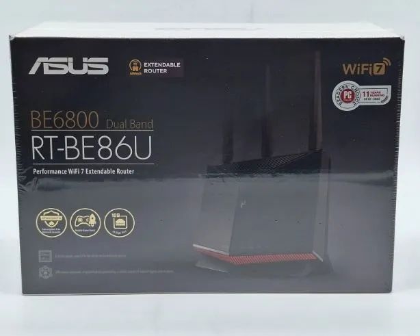 Roteador ASUS com WiFi 7 RT-BE86U Lacrado