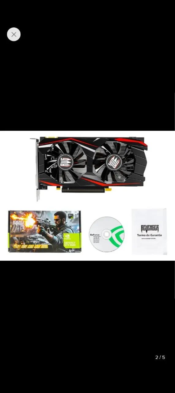 GTX 550 TI 2 MESES DE USO NOVA COM CAIXA E TUDO NO PREÇO BOM  - Foto 2