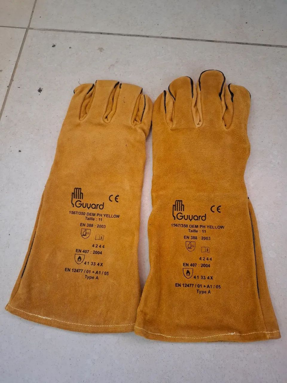 Luvas Guyard amarelo com preto - Foto 3