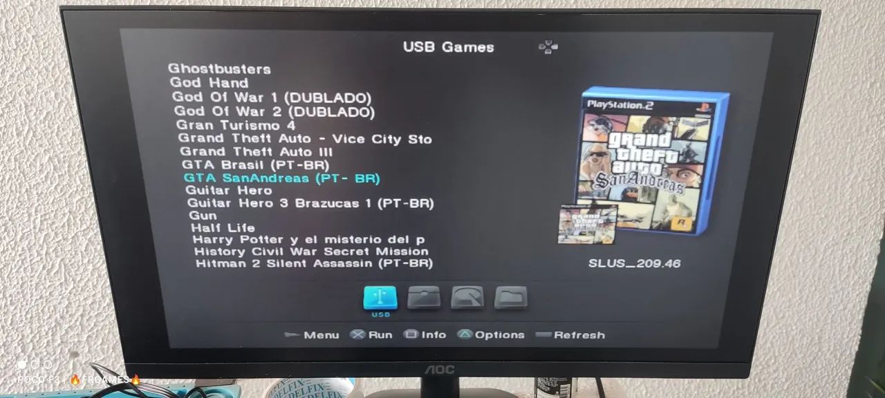 PS2 lotado de jogos no HD  - Foto 2