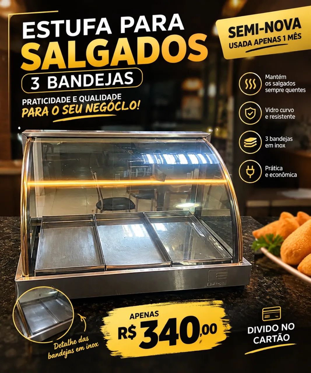 Estufa salgados