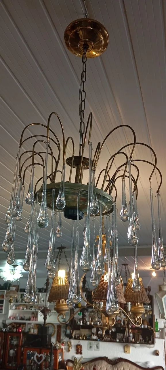 Lustre com gotas de vidro - Foto 2