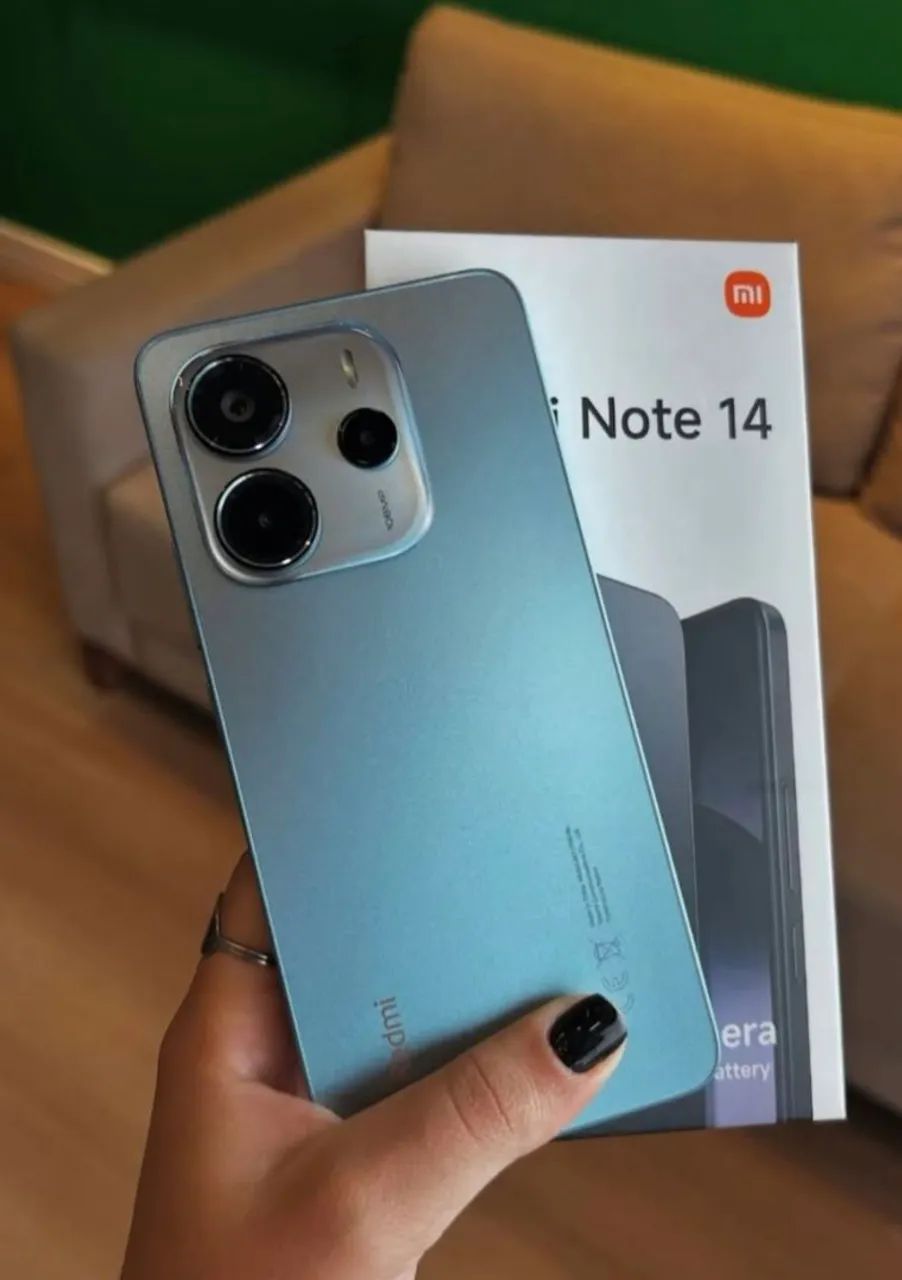 Carnaval Celular Novo - Redmi Note 14 - Azul - Lindo - 256/8