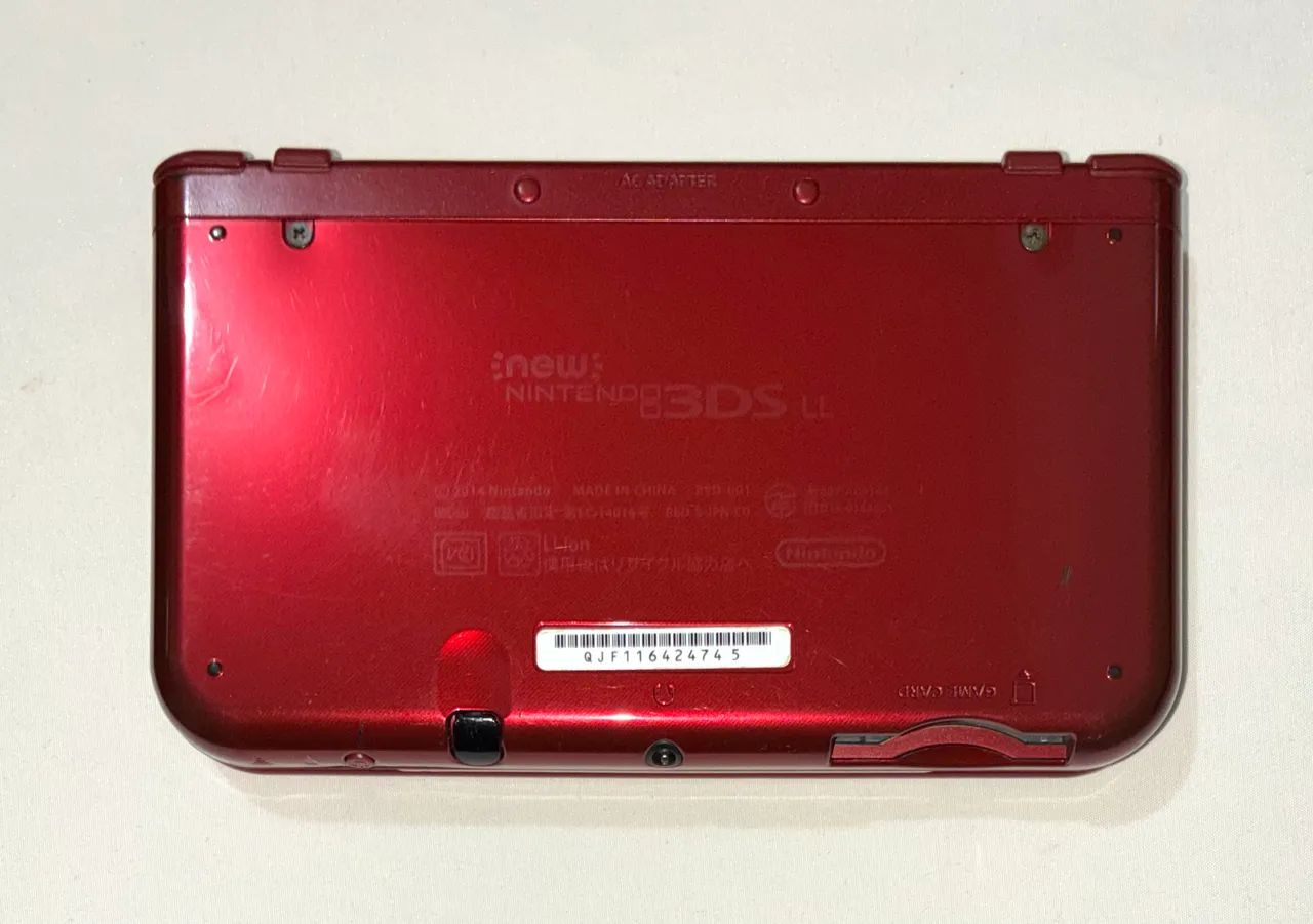 New 3Ds XL vermelho jpn bloqueado - Consoles de Vídeo Game