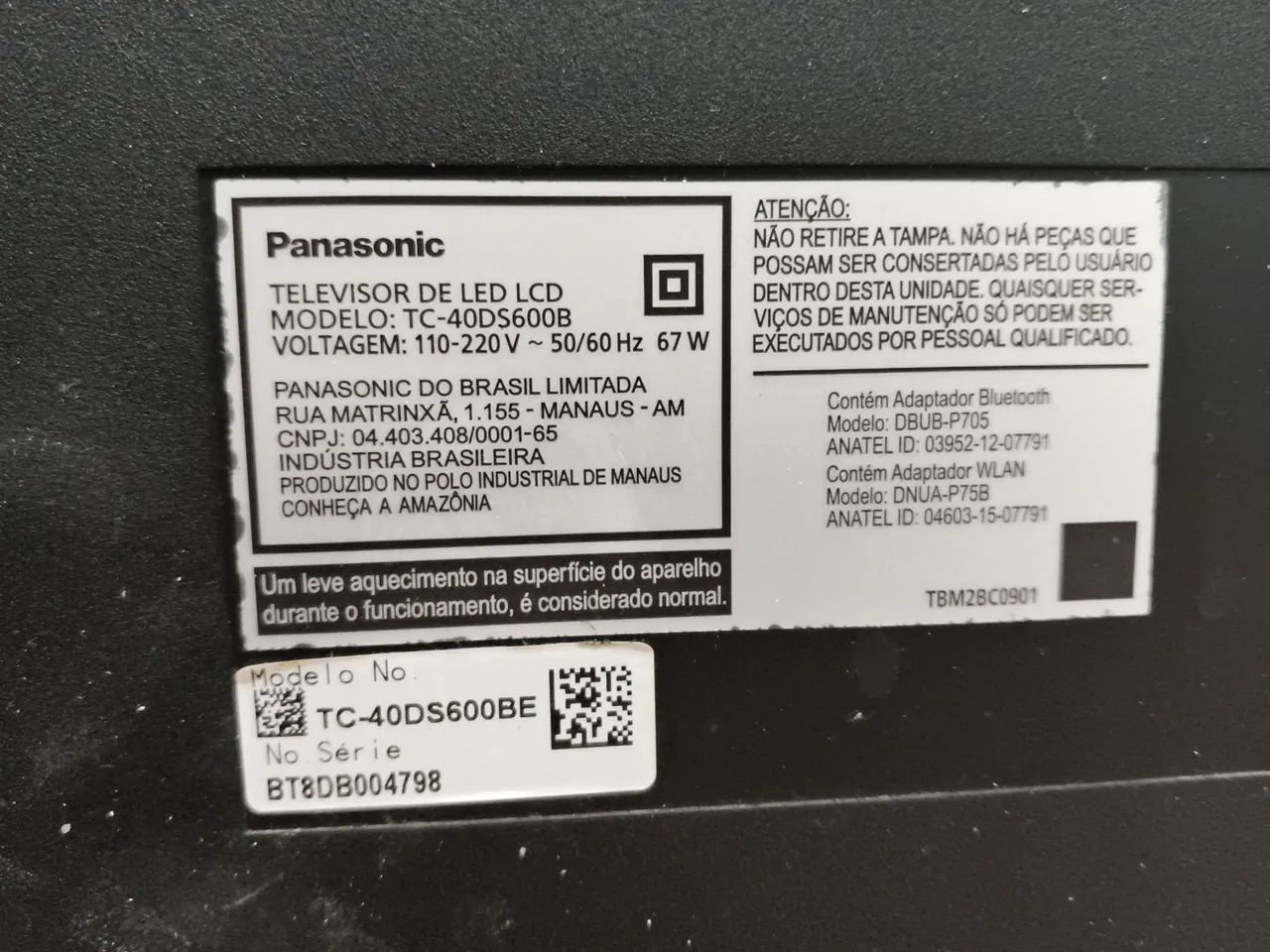 TV 40" Panasonic- para Conserto - Foto 4