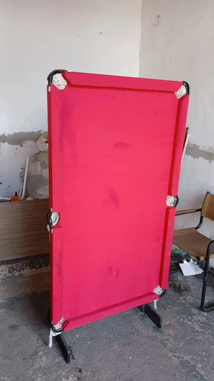 Mesa de sinuca bilhar 1,50x90 mdf completa 2 tacos e bolas