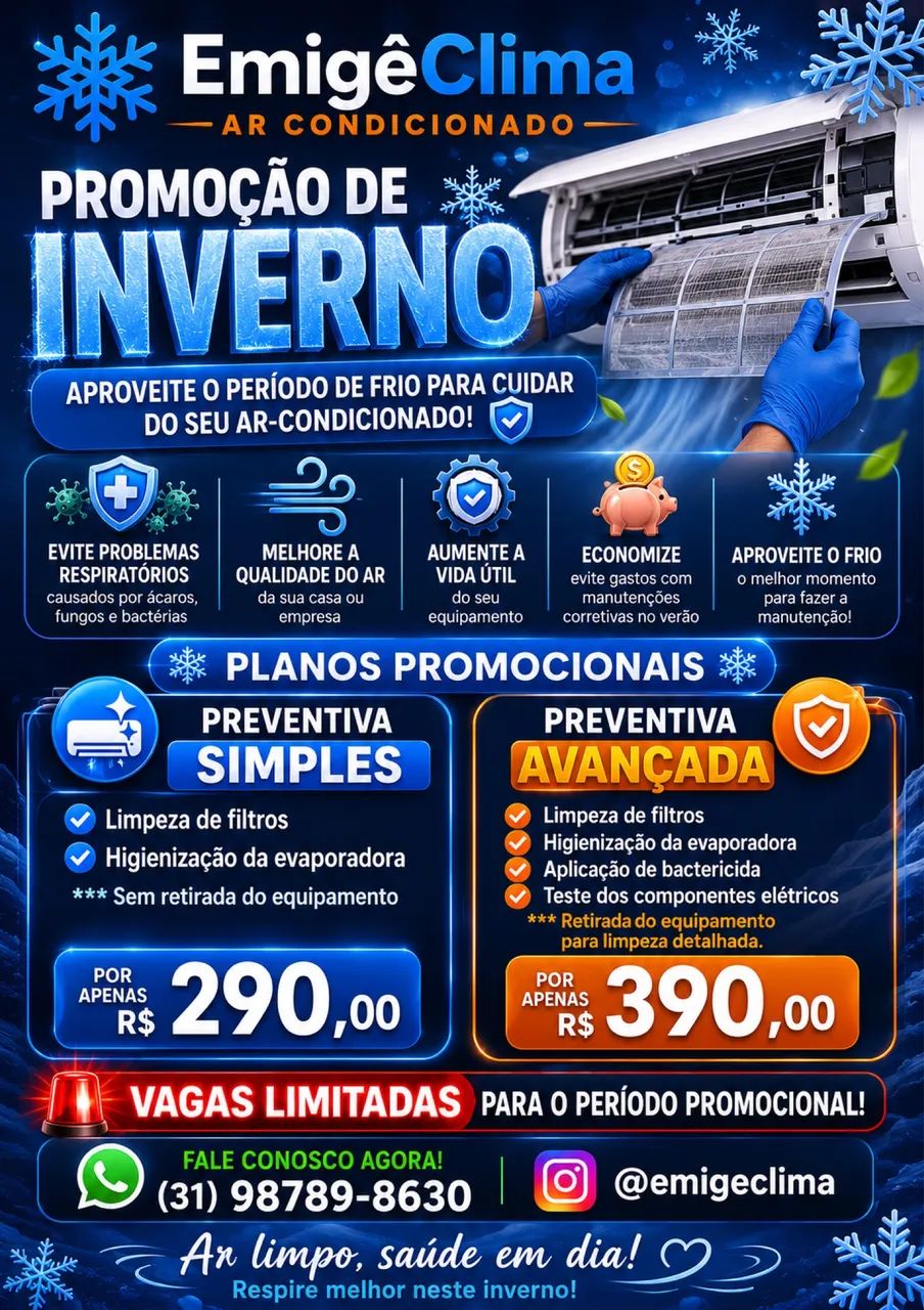 Manutenção preventiva em ar condicionado 