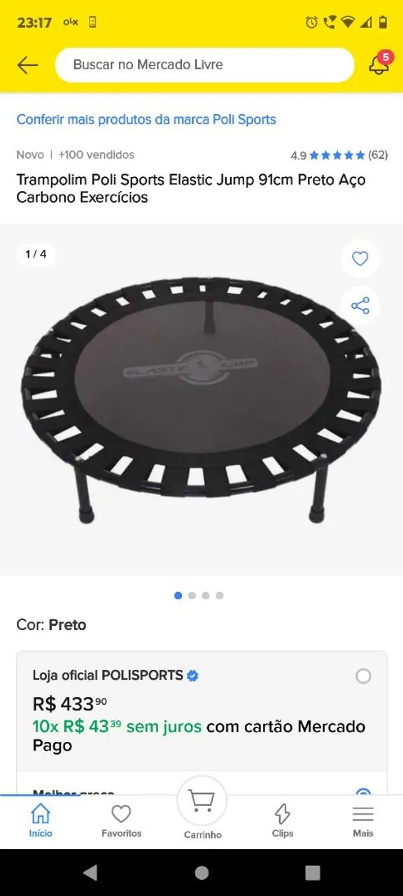 Trampolim seminovo!