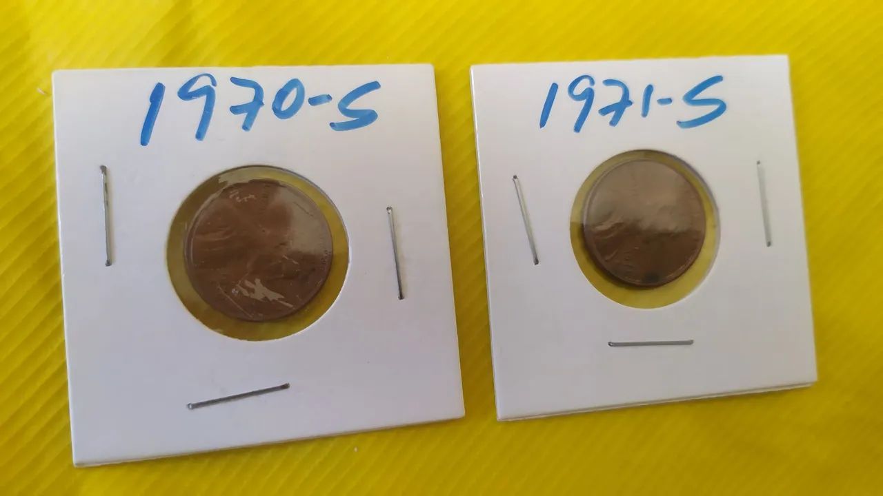 Moedas one cent 1971-1971S-1970S. - Foto 2