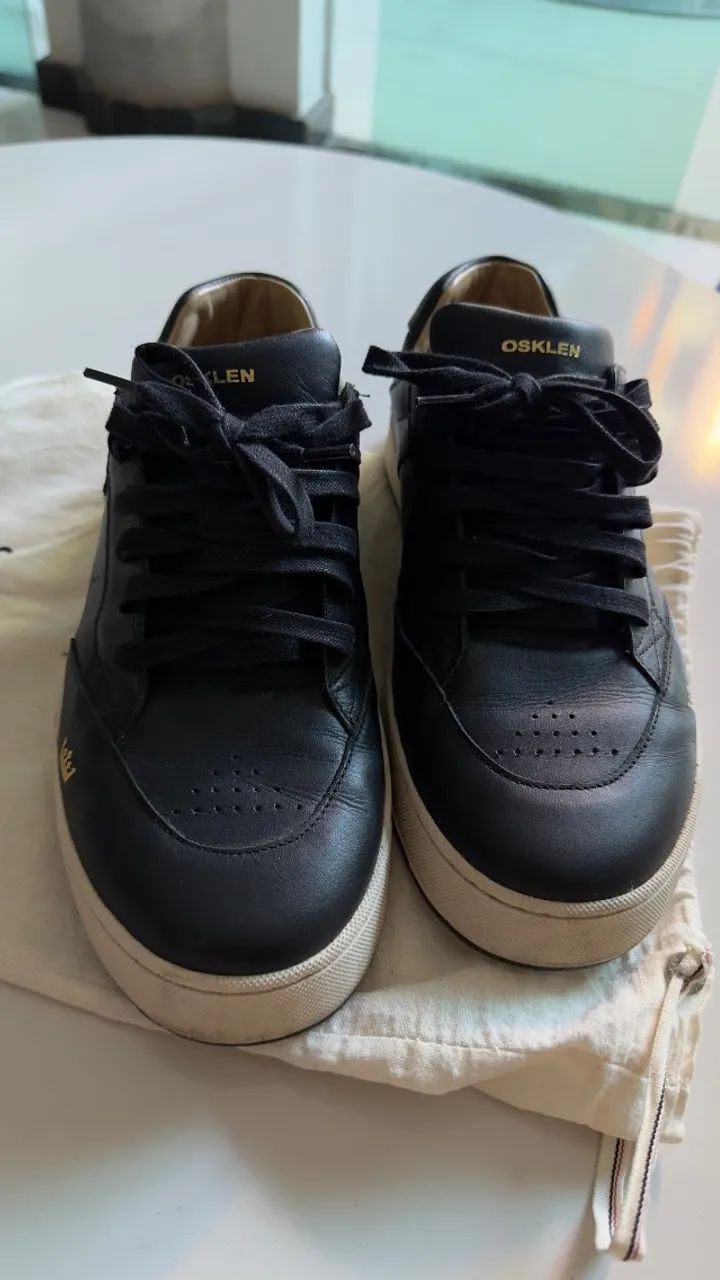 Tênis Osklen Soho - Couro Preto - Foto 2