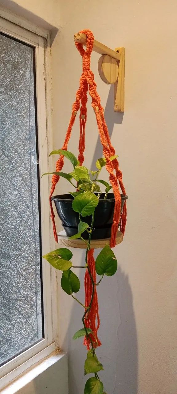 Suporte de plantas macramé  - Foto 5