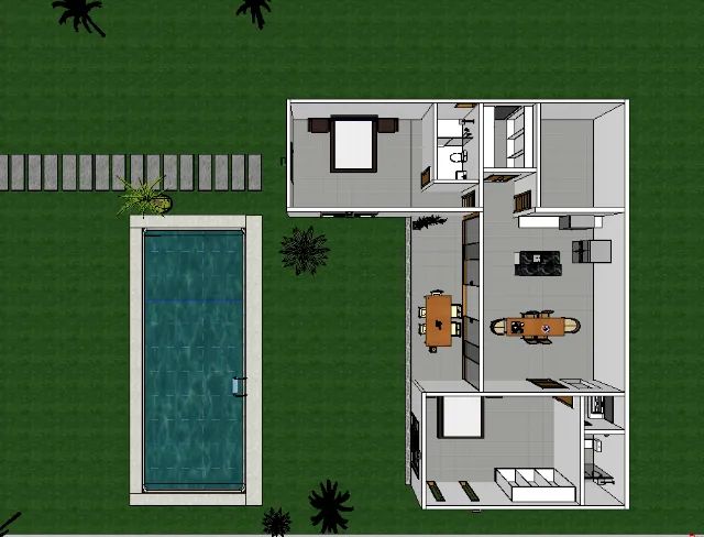 Planta baixa 3D Residencial e Comercial - Foto 5