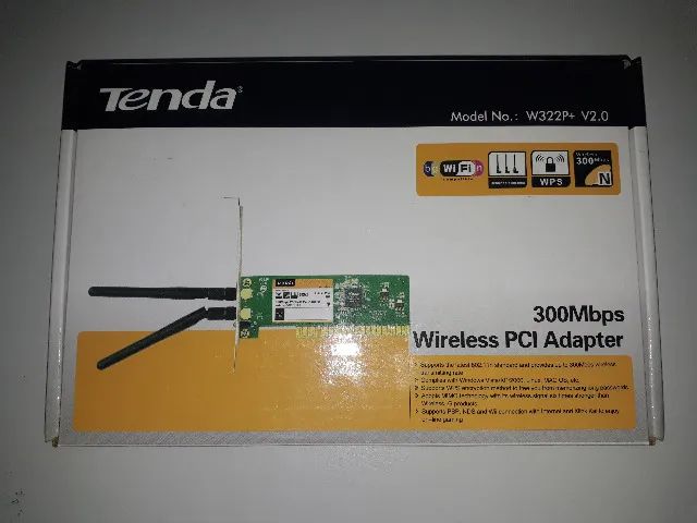 Placa Wi-fi TENDA W233P+ V2.0  Wireless PCI Adapter 300 mps - Foto 2