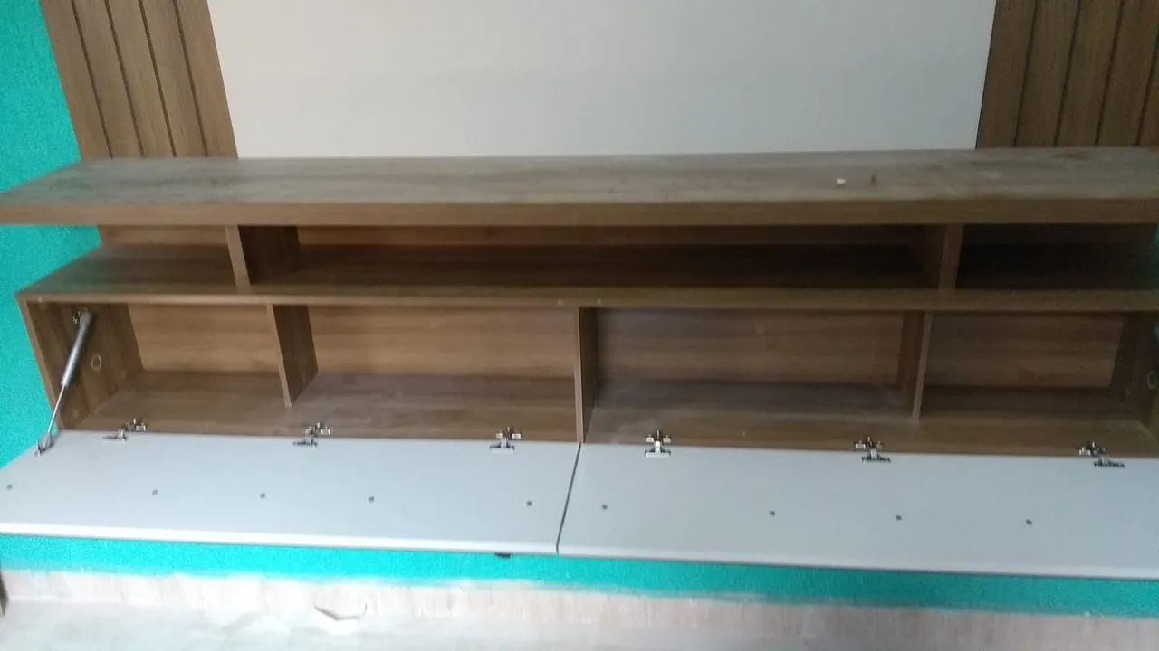 RACK COM PAINEL RIPADO PARA TV - Foto 4