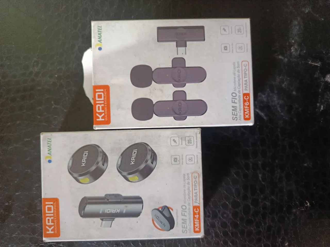 2 KIT KAIDI  - FONE BLUETOOTH + MICROFONE DE LAPELA SEM FIO - Foto 2