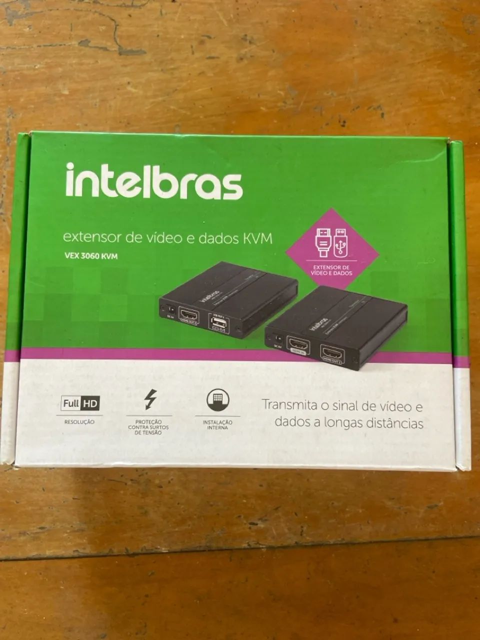 Extensor de video KVM vex 3060 Intelbras 