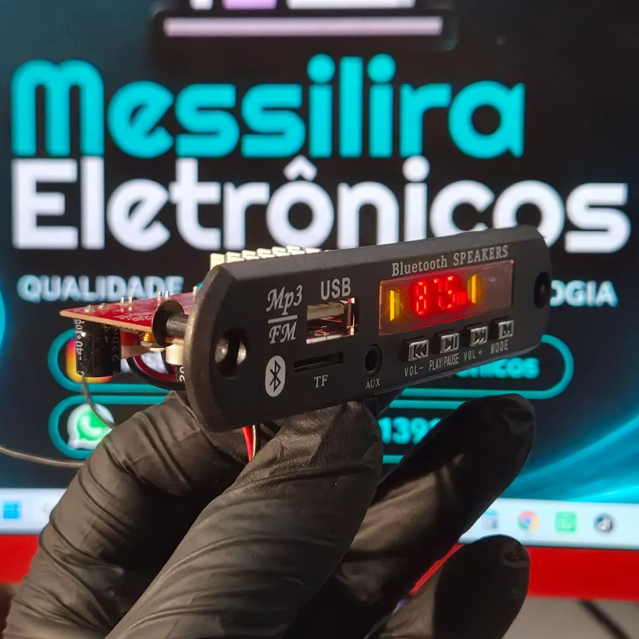 Placa Decodificadora MP3 Bluetooth 2*60w - Foto 2