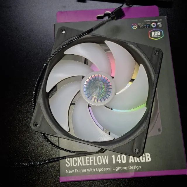 Fan Cooler Master Sickleflow 140 ARGB - Seminova - Foto 4
