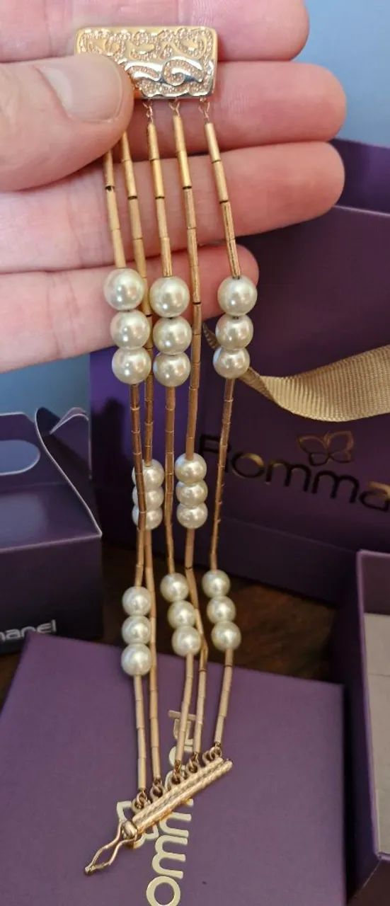NOVA Semijoia Rommanel Pulseira banhada Ouro 18k - Original - Foto 3