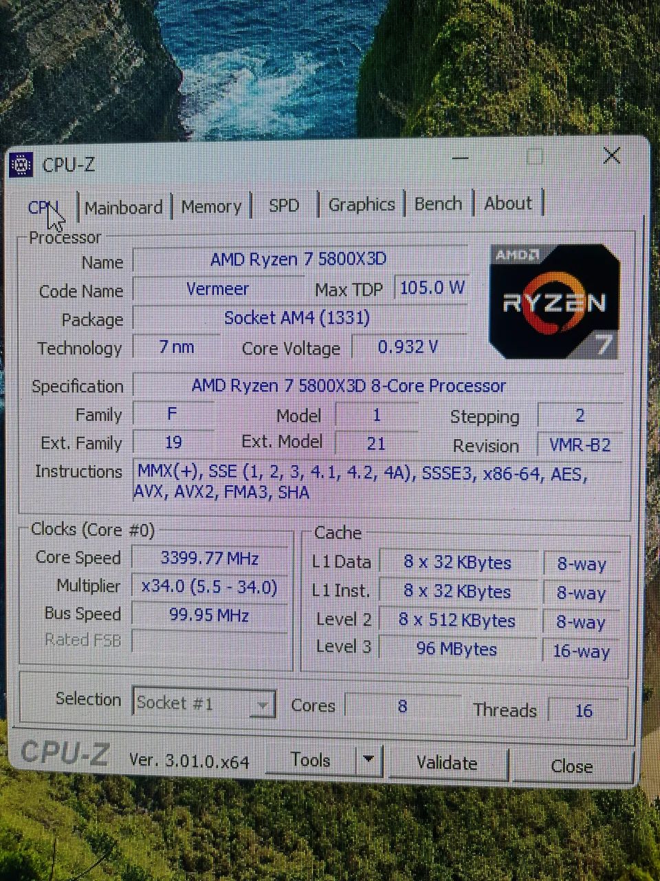 Ryzen 7 5800x3d - Foto 2