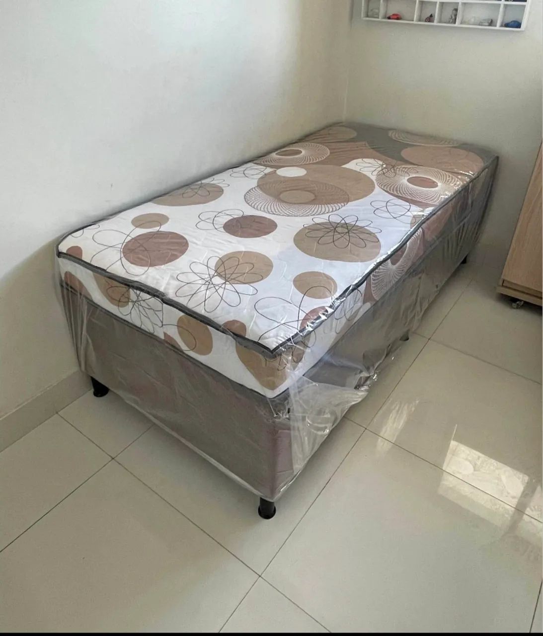 Cama solteiro mola ensacada novas  - Foto 3