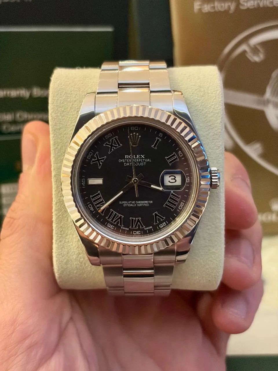 Rolex Datejust Black ( Wimbledon) Roman - Foto 2