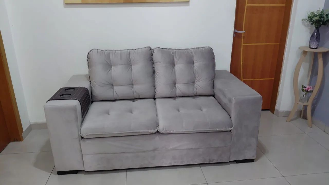 Sofá 2 e 3 lugares semi novos 7 meses de uso. - Foto 2