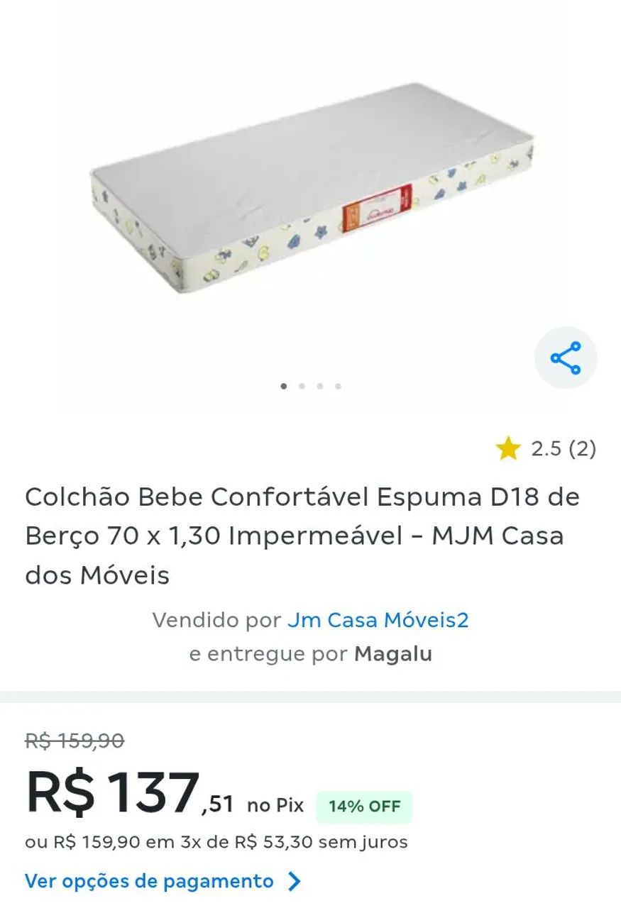 Berço com colchão para bebê, pouco uso. - Foto 3