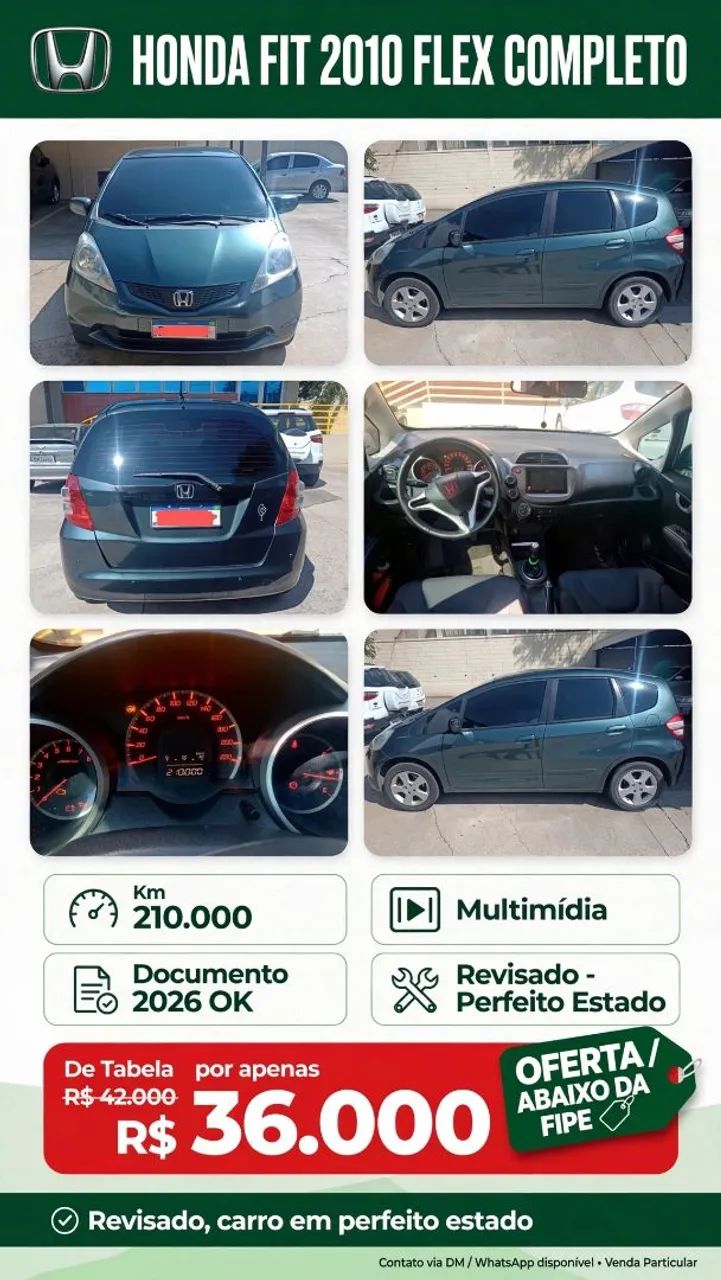 Honda Fit Fit LX 1.4/ 1.4 Flex 8V/16V 5p Mec. 2010