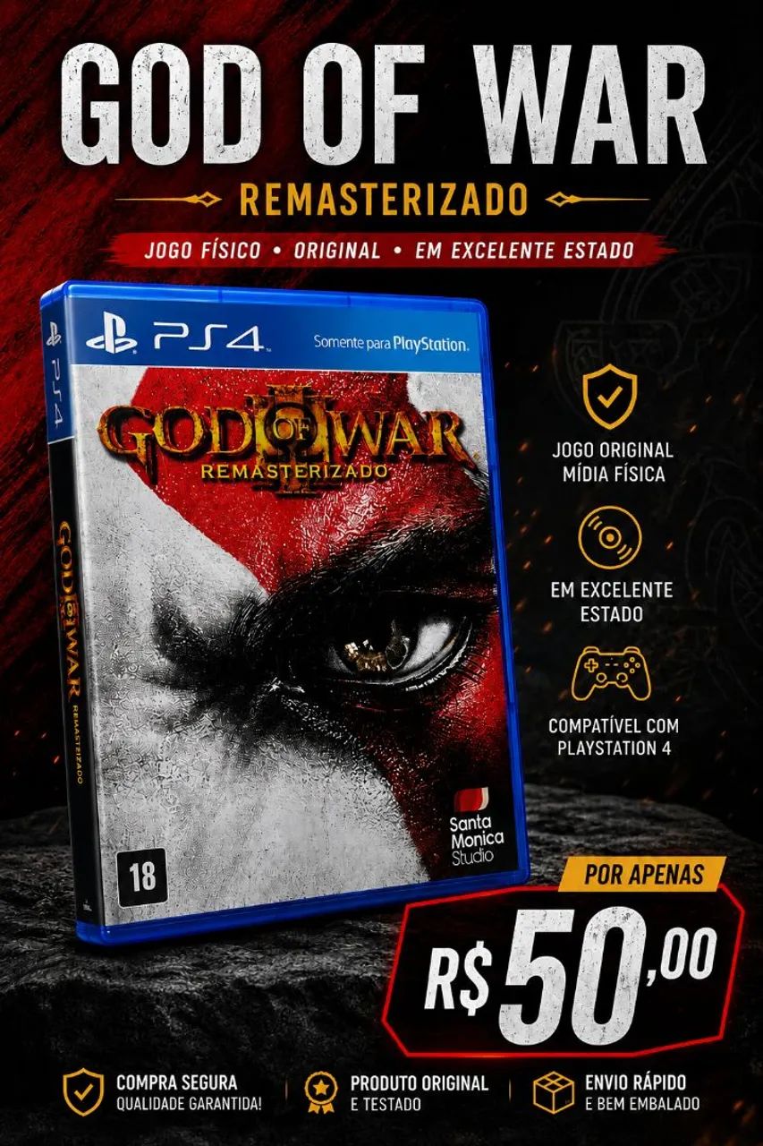 God of War 3 e Horizon zero down ps4 (aceito troca em outros jogos