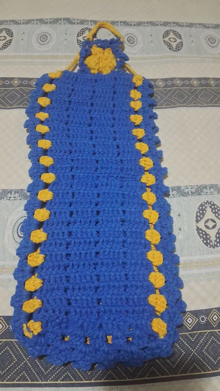 Porta papel higiênico de croche  - Foto 2