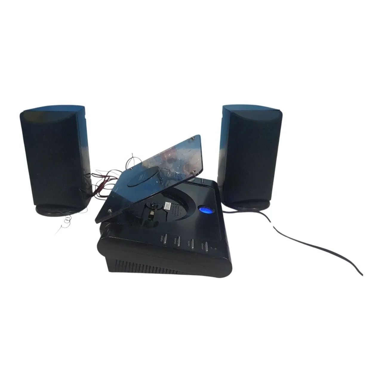 Micro System Coby Radio Funcionando CD Com Erro Nao Funciona. - Foto 4