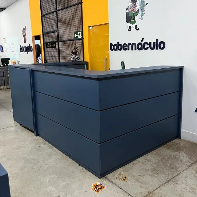Balcão Planejado MDF | Com Portas, Prateleiras | Ótimo para Lojas