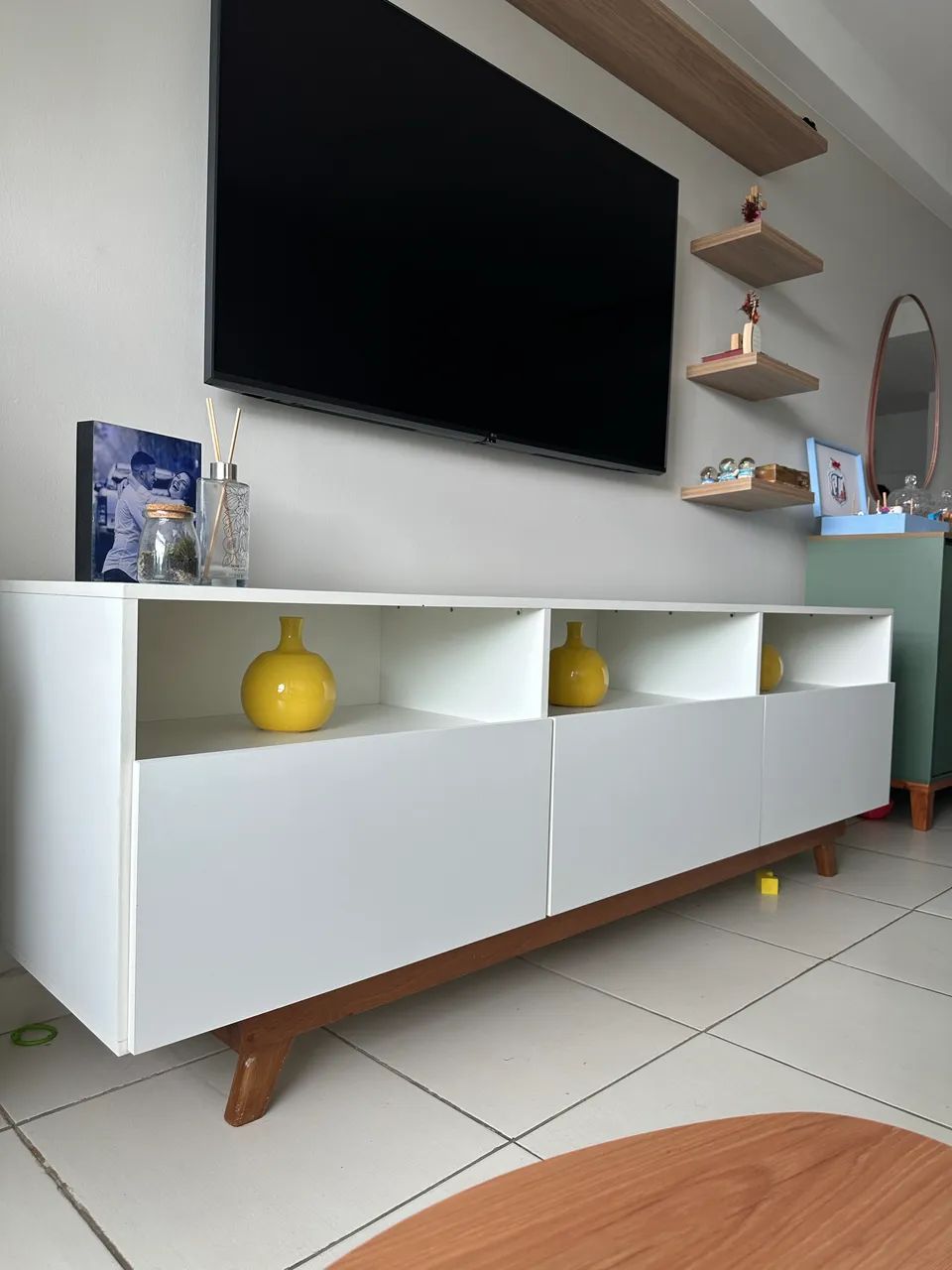 Rack MDF + Madeira ( 1,90 x 0,40 ) EXCELENTE