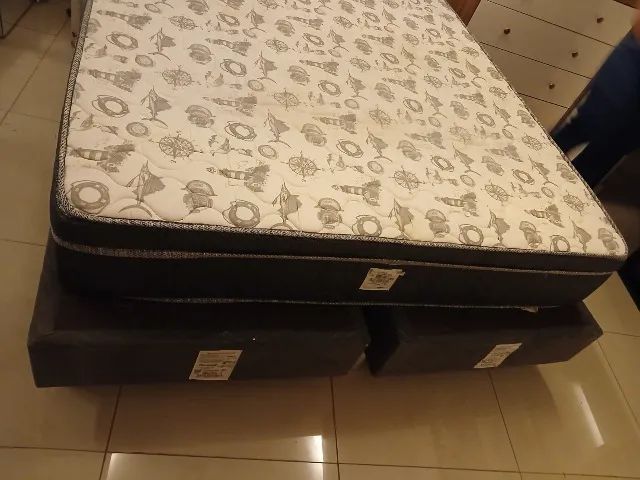 Cama casal box e colchão - Foto 2