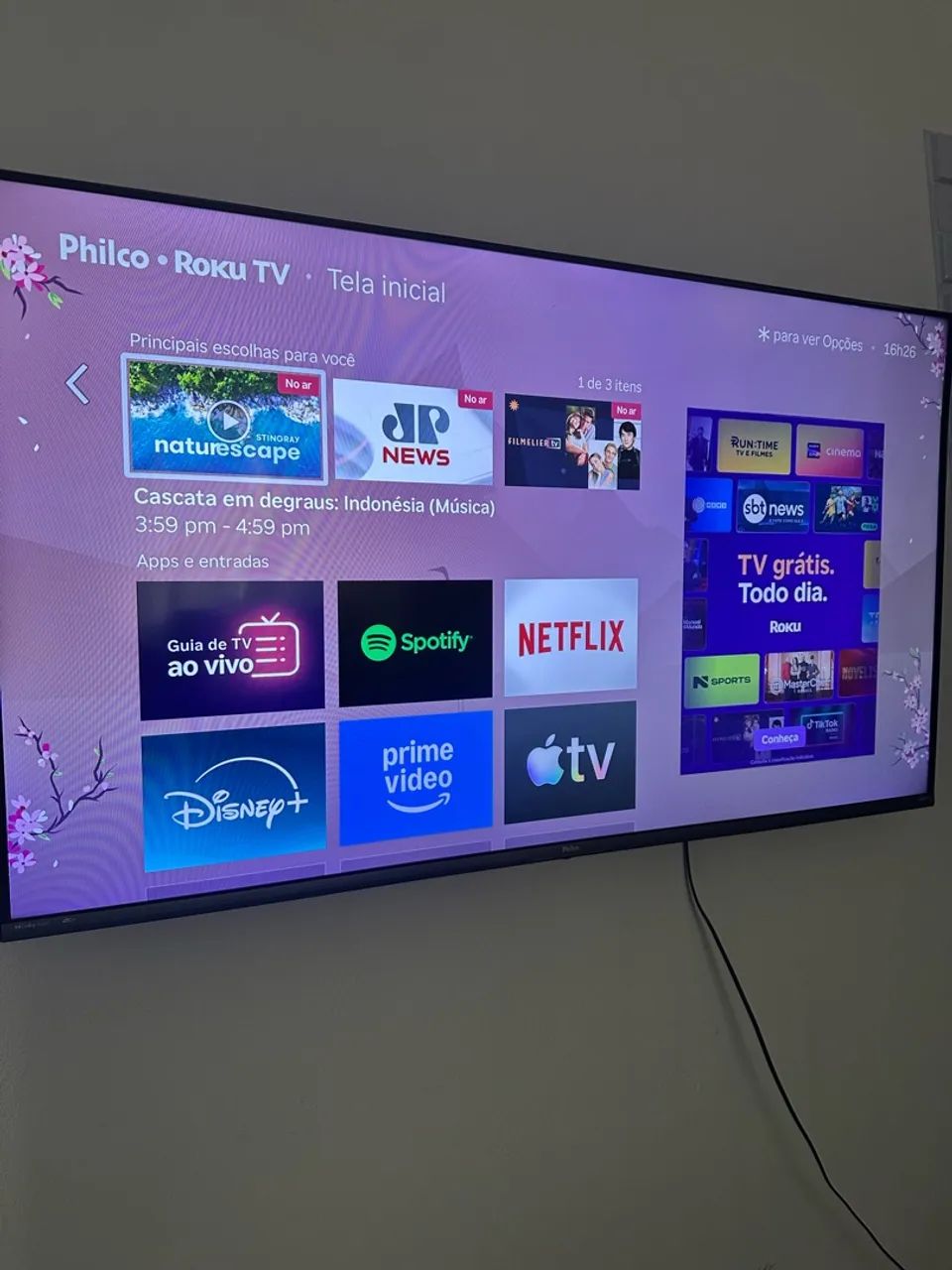 Smartv 50 4 k Philco Roku leia bem