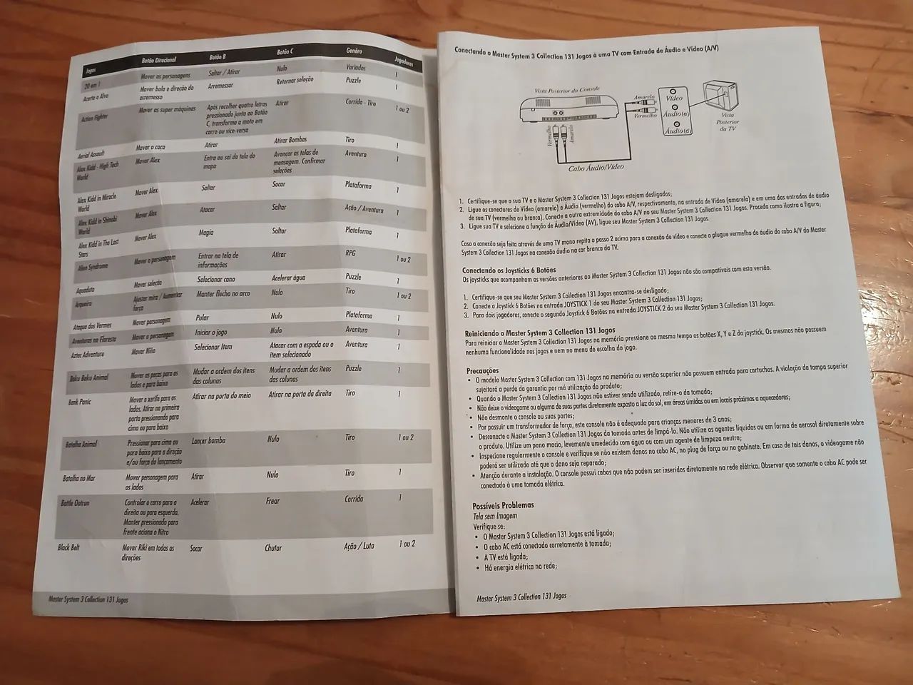 Manual original para Master System 3 Collection Tec Toy - Foto 3