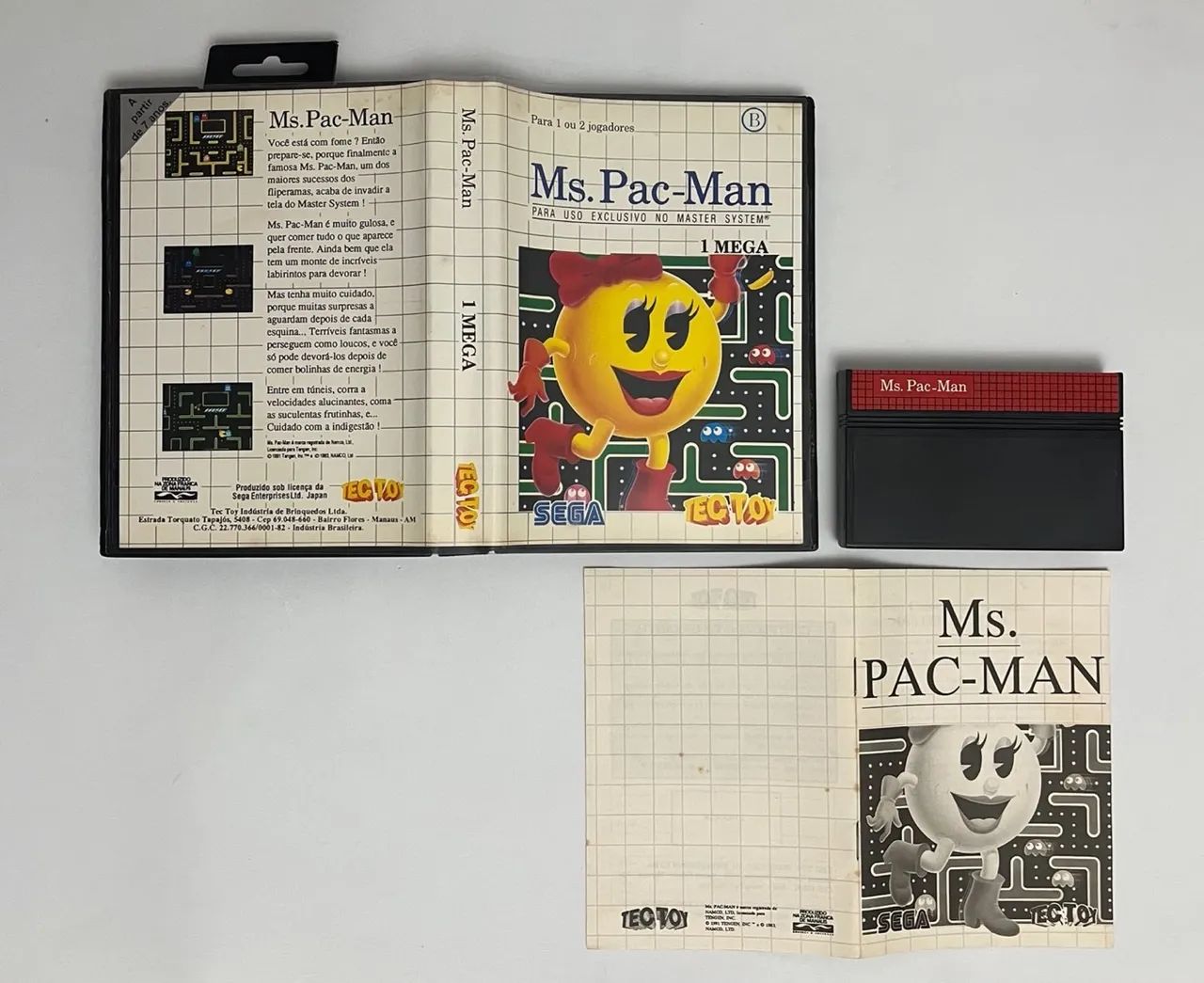 Master System Tec Toy Sega Msg Pac-Man
