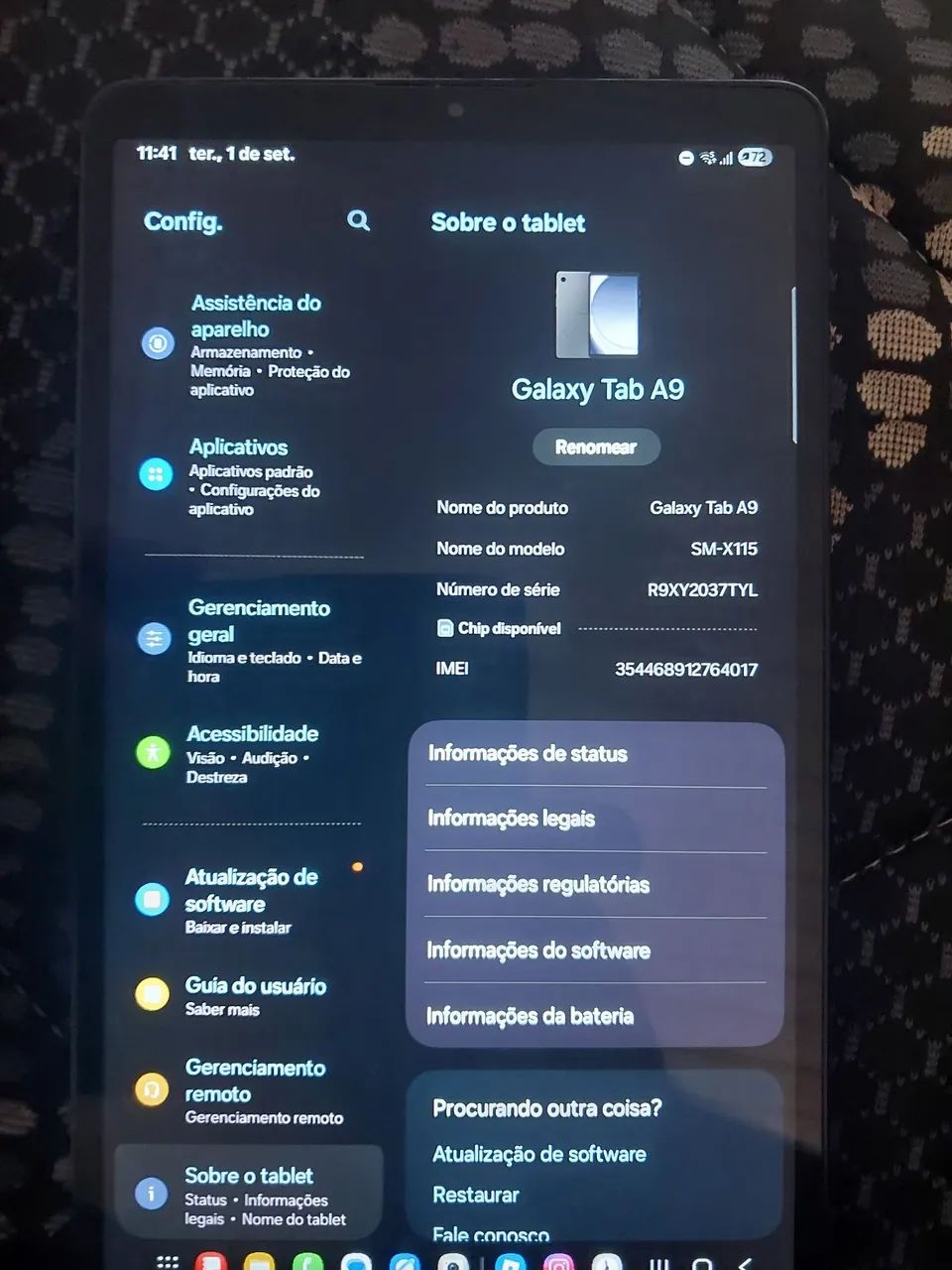Vendo Tablet Samsung Galaxy 